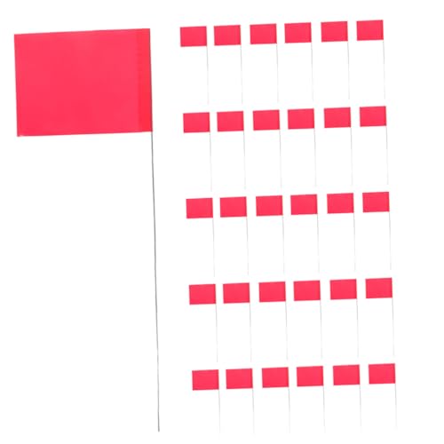 FUTUREORYY 30 Stück Teiliges Markierungsflaggen mit Robusten Stahlstangen Wetterfesten PVC Fahnen in Leuchtendem Rot Vielseitig Einsetzbar für Garten Rasenmarkierung Bewässerung und FUTUREORYY 30 Stück Teiliges Markierungsflaggen mit Robusten Stahlstangen Wetterfesten PVC Fahnen in Leuchtendem Rot Vielseitig Einsetzbar für Garten Rasenmarkierung Bewässerung und von FUTUREORYY