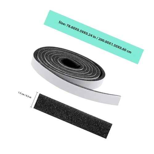 FUTUREORYY 4 Rollen Selbstklebendes Türdichtung Schaum Wetterabdichtung Geräuschdämmend Wind und Staubschutz für Fenster und Türen aus Langlebigem EVA Schaum von FUTUREORYY