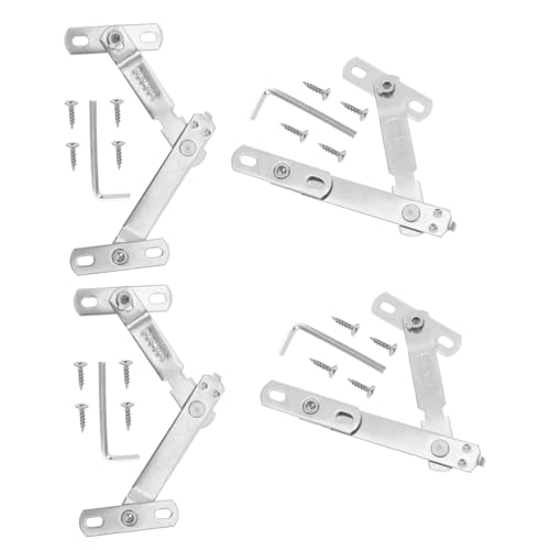 FUTUREORYY 4 Sätze Fensterbegrenzung aus Edelstahl Sicherheits-fensteröffner mit Schlüsselfunktion Kindersicherer Fensterverriegelungsstopper Robust und Witterungsbeständig für Zuhause und von FUTUREORYY