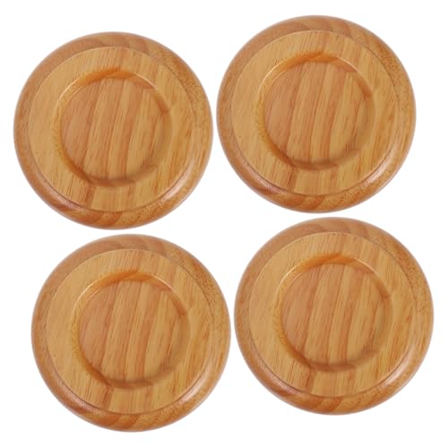 FUTUREORYY 4 Stück Anti rutsch Piano Fußpads aus Massivholz Stoßdämpfend und Schalldämmend Klavier Bodenschutzmatten für Holz Fliesen Teppichböden Langlebige Klavierrollen untersetzer von FUTUREORYY