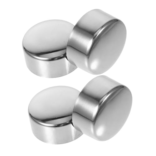 FUTUREORYY 4 Stück Edelstahl Handlauf endkappen Rund Handlaufkappen Abdeckung Schutzkappen Treppenstufen Handlaufbeschläge Installieren für Haus Büro Hotel Einkaufszentrum von FUTUREORYY