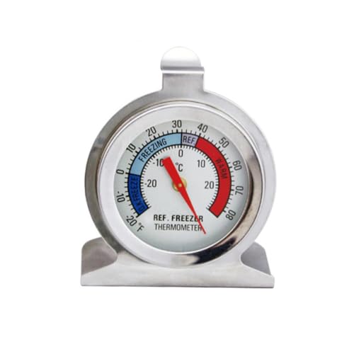 FUTUREORYY 4 Stück Edelstahl Kühlschrank Thermometer Langlebig Kleines Design Einfache Installation Praktisches Gefrierschrank Thermometer für Zuhause Büro Silber mit Papierverpackung FUTUREORYY 4 Stück Edelstahl Kühlschrank Thermometer Langlebig Kleines Design Einfache Installation Praktisches Gefrierschrank Thermometer für Zuhause Büro Silber mit Papierverpackung von FUTUREORYY