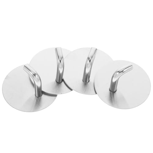 FUTUREORYY 4 Stück Edelstahl Wandhaken Selbstklebend Schwerlast Haken Für Bad Küche Zum Aufhängen Von Handtüchern Mänteln Und Utensilien Robust Und Vielseitig FUTUREORYY 4 Stück Edelstahl Wandhaken Selbstklebend Schwerlast Haken Für Bad Küche Zum Aufhängen Von Handtüchern Mänteln Und Utensilien Robust Und Vielseitig von FUTUREORYY