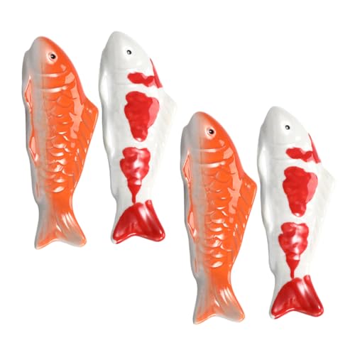 FUTUREORYY 4 Stück Keramik Schwimmende Fischfiguren Teiliges Aquarium Realistische Rote Fische Langlebige Teich und Aquarium Dekoration Farbecht Leicht Kompakt für Unterwasser und FUTUREORYY 4 Stück Keramik Schwimmende Fischfiguren Teiliges Aquarium Realistische Rote Fische Langlebige Teich und Aquarium Dekoration Farbecht Leicht Kompakt für Unterwasser und von FUTUREORYY