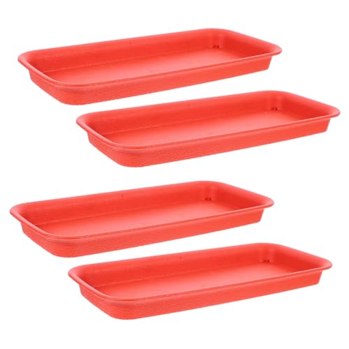 FUTUREORYY 4 Stück Rechteckige Pflanzenuntersetzer aus Langlebigem Harz wasserdichte Pflanzenschalen für Innenraum Stabiler Blumentopfhalter zum Auffangen von Wasser Minimalistisches Design FUTUREORYY 4 Stück Rechteckige Pflanzenuntersetzer aus Langlebigem Harz wasserdichte Pflanzenschalen für Innenraum Stabiler Blumentopfhalter zum Auffangen von Wasser Minimalistisches Design von FUTUREORYY