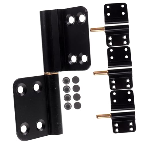 FUTUREORYY 4 Stück Teiliges Badezimmer Türbänder aus Aluminiumlegierung Rostfrei Schwere Türscharniere Abnehmbare Innen Außentürbeschläge Installieren Verstellbar für Verschiedene von FUTUREORYY