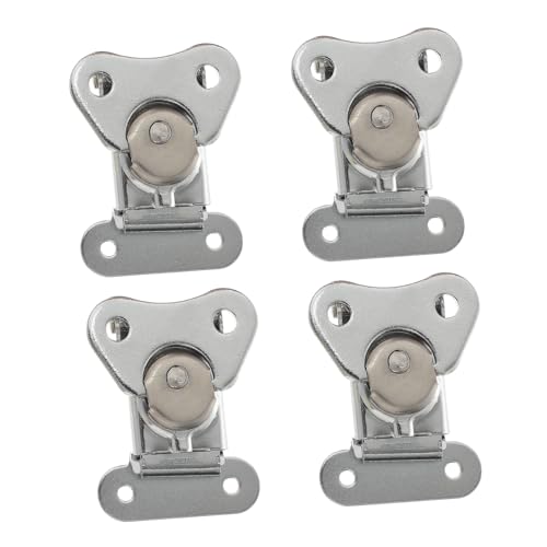 FUTUREORYY 4 Stück Teiliges Federbelastete Butterfly Toggle Latch aus Robustem Eisen Verschleißfest für Werkzeugkisten Schränke Flugkoffer Truhen und Mikrofonboxen Einfache Bedienung per von FUTUREORYY