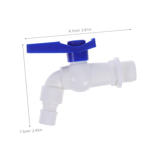 FUTUREORYY 4 Stück Teiliges Kunststoff Wasserhahn Schnellverschluss Waschmaschine Ventil Wetterfest für Gartenbewässerung Außenbereich Vielseitig Einsetzbar Wasserhahn Regentonne Geeignet von FUTUREORYY