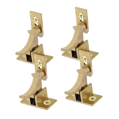 FUTUREORYY 4 Stück Teiliges Kupfer Fenster Schrankriegel Einstellbarer Diebstahlschutz für Wohnmobil Fenster Türen Robuste Montage für Schrank Tor Garage und Schuppen von FUTUREORYY