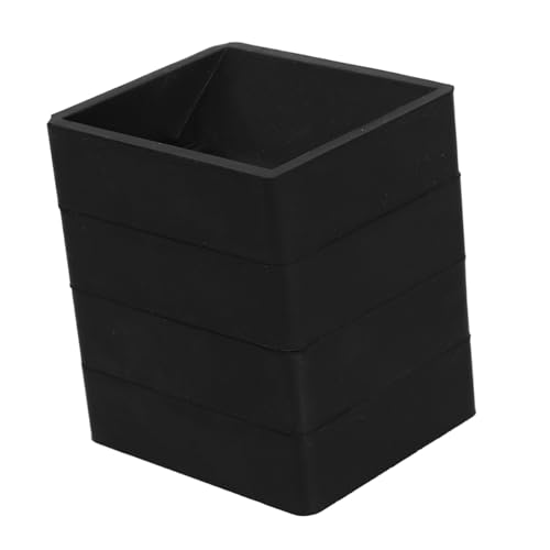 FUTUREORYY 4 Stück Teiliges Möbel Radstopper aus Gummi für Holzböden Rutschfeste Caster Cups zur Fixierung von Bettrahmen Geeignet für Sofa Bett Stühle mit Rädern Schwarz von FUTUREORYY