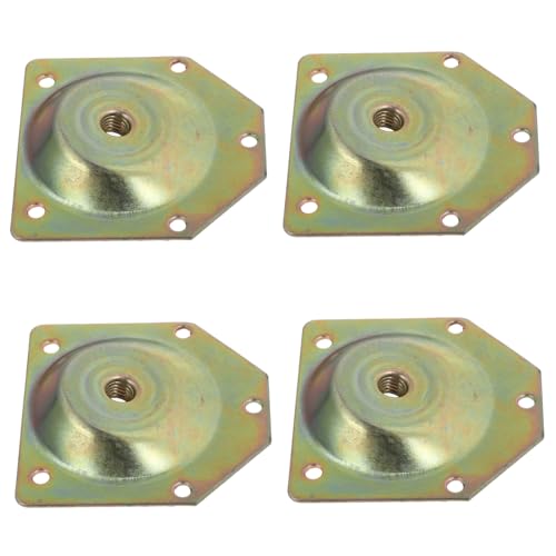 FUTUREORYY 4 Stück Teiliges Möbelbein Montageplatten Winkelverbinder mit Schrauben Metallverbindung für Sofa Tisch Stuhl Holzbeine Neigung Einfache Installation von FUTUREORYY