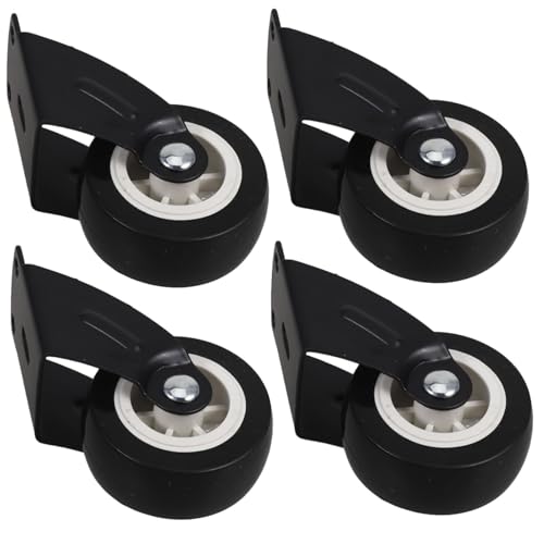 FUTUREORYY 4 Stück Teiliges Schiebetürrollen Geräuschlose Belastbare Schiebetürrollen mit Hochpräzisionslager Robustes Material gegen Türabsenkung Geeignet für Kleiderschränke Scheunentore von FUTUREORYY