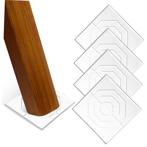FUTUREORYY 4 Stück Teiliges Transparente Silikon Möbelgleiter rutschfeste Bodenschoner für Tisch Stuhlbeine Selbstklebend Zuschneidbar Geeignet für Möbelarten und Holzfußböden FUTUREORYY 4 Stück Teiliges Transparente Silikon Möbelgleiter rutschfeste Bodenschoner für Tisch Stuhlbeine Selbstklebend Zuschneidbar Geeignet für Möbelarten und Holzfußböden von FUTUREORYY