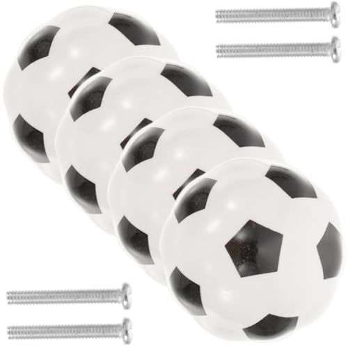 FUTUREORYY 4 Stück Teiliges Vintage Fußball Keramik Möbelknopf Langlebige Praktische Schrankgriffe für Küche Schuhschrank Kleiderschrank und Einfache Montage Dekorative Wohnraumgestaltung FUTUREORYY 4 Stück Teiliges Vintage Fußball Keramik Möbelknopf Langlebige Praktische Schrankgriffe für Küche Schuhschrank Kleiderschrank und Einfache Montage Dekorative Wohnraumgestaltung von FUTUREORYY