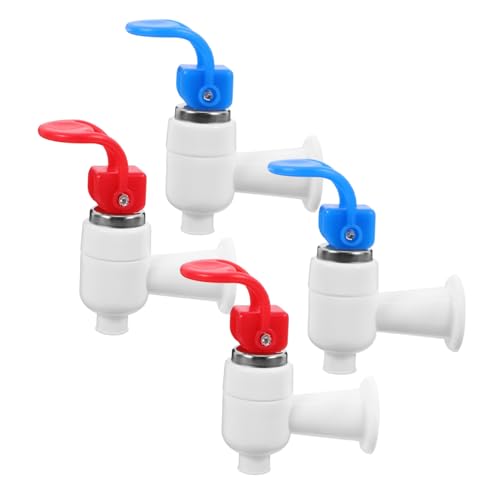 FUTUREORYY 4 Stück Teiliges Wasserhahn aus Hochwertigem mit Gewindemontage Dicht Schließend Tropffrei Kompatibel mit Standard Wasserspendern für Heiß und Kaltwasser Einfache Installation von FUTUREORYY