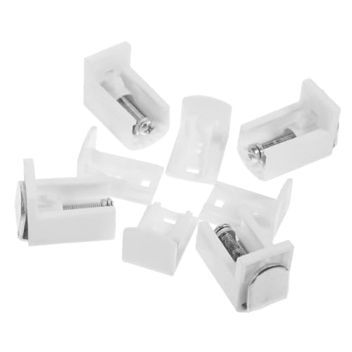 FUTUREORYY 4Stücke Blindträger für Fensterjalousien Verstellbare Halterungen aus Pom und Installieren Passend für Verschiedene Vorhänge und Anwendungen in Küche Schlafzimmer und Büro von FUTUREORYY