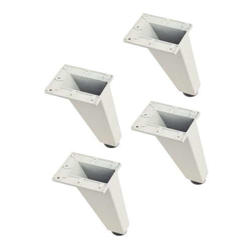 FUTUREORYY 4 Stück Verstellbare Möbelfüße aus Hochwertiger Aluminiumlegierung Weiß für Sofa Tv Schrank Badezimmermöbel mit Hoher Tragfähigkeit und Langlebigem Design FUTUREORYY 4 Stück Verstellbare Möbelfüße aus Hochwertiger Aluminiumlegierung Weiß für Sofa Tv Schrank Badezimmermöbel mit Hoher Tragfähigkeit und Langlebigem Design von FUTUREORYY