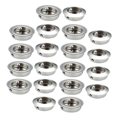 FUTUREORYY 40 Stück Teiliges Edelstahl Unsichtbare Eingelassene Türgriffe Flache Verdeckte Schrankgriffe Rostfreie Möbelgriffe für Kleiderschränke Einfache Montage Langlebig und Praktisch von FUTUREORYY