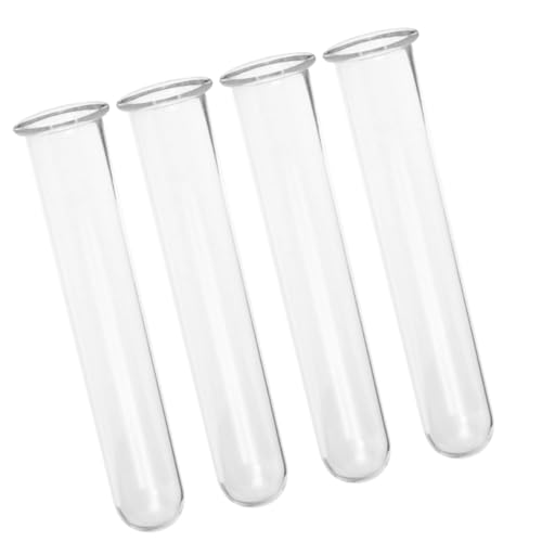 FUTUREORYY 4stücke Transparente Glas-anzuchtröhrchen Für Hydrokultur Reagenzglasvasen Für Blumen Blumenwasserröhrchen Glasröhrchen Als Anzuchtvasen Für Schreibtischpflanzen von FUTUREORYY