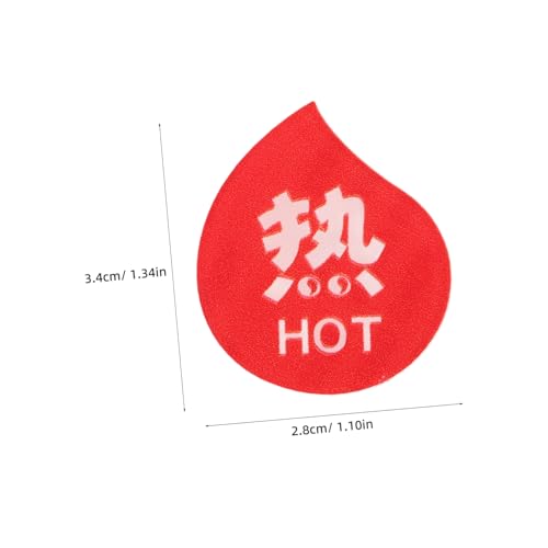 FUTUREORYY 5 Paare Heiß kalt Aufkleber für Wasserhähne aus Acryl Kompakte Warnschilder für Badezimmer Hotel und Restaurant Geeignet für Glatte Oberflächen Wie Glas Keramik Kunststoff von FUTUREORYY