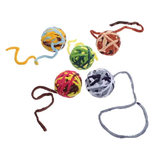 FUTUREORYY 5 Stück Bunte Katzenbälle mit Glöckchen Lustiges Interaktives Katzenspielzeug für Kätzchen Fördert Bewegung und und Beschäftigungsspielzeug für Katzen Zuhause FUTUREORYY 5 Stück Bunte Katzenbälle mit Glöckchen Lustiges Interaktives Katzenspielzeug für Kätzchen Fördert Bewegung und und Beschäftigungsspielzeug für Katzen Zuhause von FUTUREORYY