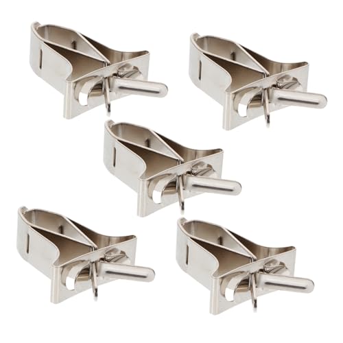 FUTUREORYY 5 Stück Teiliges Edelstahl Vogelklammer Langlebig und Kompakt Einsetzbar als Papageien Gemüse und Leckerlihalter Platzsparend und Einfach zu Befestigen für Saubere Vogelkäfige von FUTUREORYY