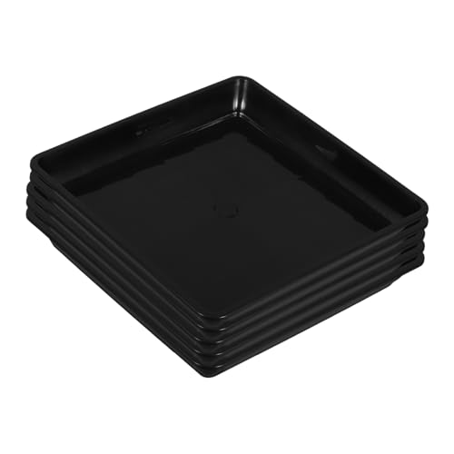 FUTUREORYY 5 Stück Teiliges Pflanzentopf Untersetzer Robustem Kunststoff Wasserablauf Trays für Blumentöpfe für Drinnen und Draußen von FUTUREORYY