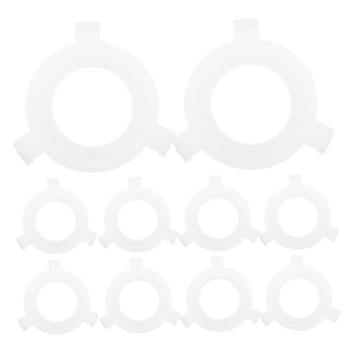 FUTUREORYY 50 Stück Lampenfassung Adapter Ringe Weiß Kunststoff Lampenschirm Reduzierring Lampenhalter für DIY Reparatur und Heimbeleuchtung FUTUREORYY 50 Stück Lampenfassung Adapter Ringe Weiß Kunststoff Lampenschirm Reduzierring Lampenhalter für DIY Reparatur und Heimbeleuchtung von FUTUREORYY