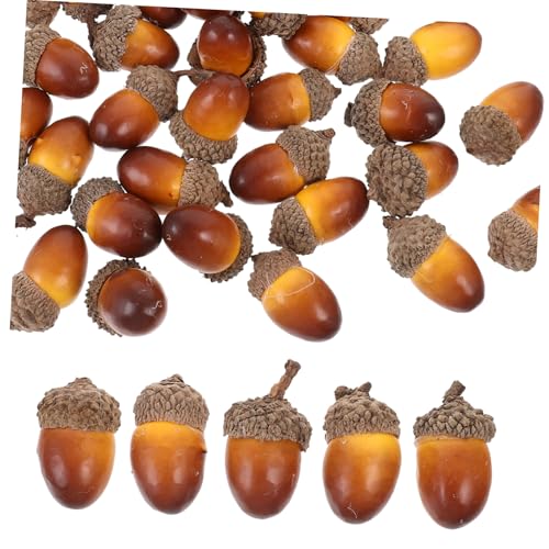 FUTUREORYY 50 Stück Teiliges Realistische Künstliche Eicheln mit Natürlicher Kappe Wiederverwendbare Mini Deko für Herbst Weihnachten und DIY Bastelarbeiten Tisch Festtagsdekoration FUTUREORYY 50 Stück Teiliges Realistische Künstliche Eicheln mit Natürlicher Kappe Wiederverwendbare Mini Deko für Herbst Weihnachten und DIY Bastelarbeiten Tisch Festtagsdekoration von FUTUREORYY