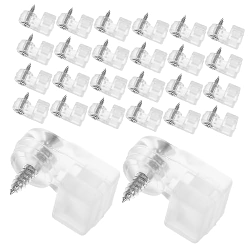 FUTUREORYY 50 Stück Teiliges Transparente Glass Retainer Clips aus Kunststoff zur Sicheren Befestigung von Schranktüren und Spiegeln Vielseitig Einsetzbar für Glas Bilderrahmen und FUTUREORYY 50 Stück Teiliges Transparente Glass Retainer Clips aus Kunststoff zur Sicheren Befestigung von Schranktüren und Spiegeln Vielseitig Einsetzbar für Glas Bilderrahmen und von FUTUREORYY