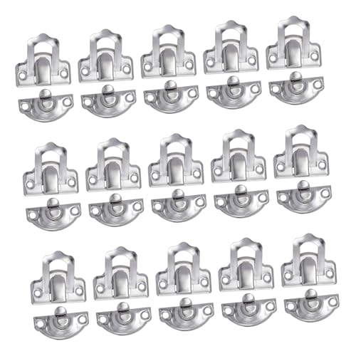 FUTUREORYY 50 Stück Vintage Holzbox Verschluss Retro Panel Lock Möbelbeschlag Robust für Schmuck Werkzeugkisten Wohnaccessoire Silberfarbene Metallbeschläge Einfach Montierbar FUTUREORYY 50 Stück Vintage Holzbox Verschluss Retro Panel Lock Möbelbeschlag Robust für Schmuck Werkzeugkisten Wohnaccessoire Silberfarbene Metallbeschläge Einfach Montierbar von FUTUREORYY