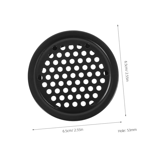 FUTUREORYY 6 Stück Edelstahl Lüftungsgitter Rund mit Mesh design für Schrankbelüftung und Möbelventilation Einfache Montage Geeignet für Luftzirkulation in Kleiderschränken und von FUTUREORYY