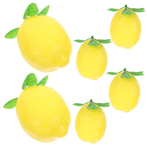 FUTUREORYY 6 Stück Imitation Zitrone Künstliche Zitronen Ornamente Realistische Zitronen Dekoration Künstliche Zitrone Zum Aufhängen Künstliche Zitrone Kunstfrucht Realistische FUTUREORYY 6 Stück Imitation Zitrone Künstliche Zitronen Ornamente Realistische Zitronen Dekoration Künstliche Zitrone Zum Aufhängen Künstliche Zitrone Kunstfrucht Realistische von FUTUREORYY