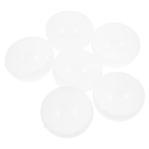 FUTUREORYY 6 Stück LED Lampen Diffusor Abdeckungen aus Weißem PC Halbrund Fog Design Flache Leuchtmittel Abdeckung für Kronleuchter Blendfrei Einfache Montage Lichtstreuung von FUTUREORYY