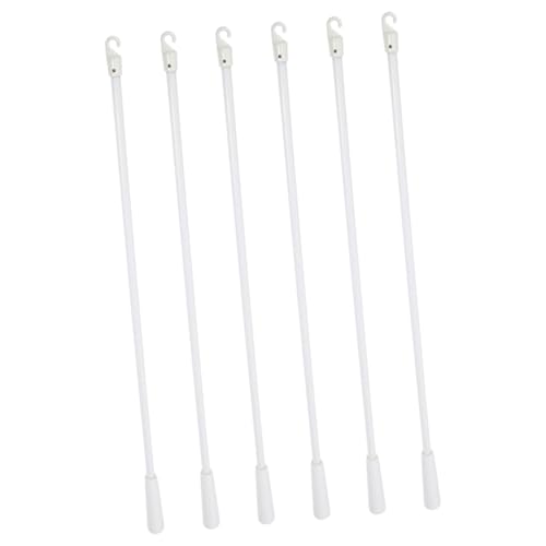 FUTUREORYY 6 Stück Teiliges Aufrechte Jalousiestäbe aus Fiberglas Weiße Blinden Wenderstäbe Leicht Transparent Einfache Montage Ersatz für Defekte Lamellenstäbe für Fensterjalousien von FUTUREORYY