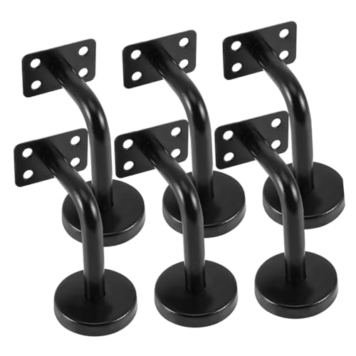 FUTUREORYY 6 Stück Teiliges Handlaufhalter aus Schwarzem Edelstahl Stabile Treppen Handlaufstütze mit Wandbefestigung Langlebige Handlaufträger zur Sicheren Treppenmontage Einfach zu FUTUREORYY 6 Stück Teiliges Handlaufhalter aus Schwarzem Edelstahl Stabile Treppen Handlaufstütze mit Wandbefestigung Langlebige Handlaufträger zur Sicheren Treppenmontage Einfach zu von FUTUREORYY