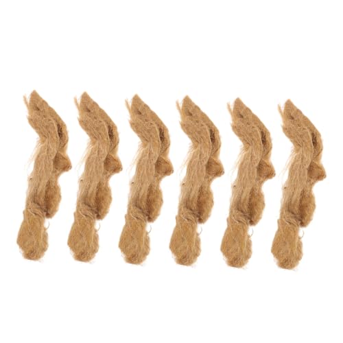 FUTUREORYY 6 Stück Teiliges Jute Feuerstarter Natürlicher Flammenzünder für Camping Outdoor Überleben Leicht Tragbar Notfallfeuer Geeignet von FUTUREORYY