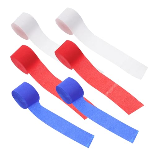 FUTUREORYY 6 Stück Teiliges Krepppapier in Weiß Dunkelrot und Royalblau Vielseitige Party Deko Streamer für Geburtstage Hochzeiten Babyshowers Einfach zu Formen und Aufzuhängen FUTUREORYY 6 Stück Teiliges Krepppapier in Weiß Dunkelrot und Royalblau Vielseitige Party Deko Streamer für Geburtstage Hochzeiten Babyshowers Einfach zu Formen und Aufzuhängen von FUTUREORYY