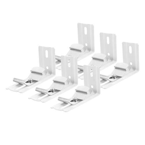 FUTUREORYY 6 Stück Teiliges Metallwinkel für senkrechte Jalousien Korrosionsbeständige Halterungen Einfache Montage Geeignet für Büro Wohnzimmer Schlafzimmer Vielseitige Vorhangbefestigung von FUTUREORYY