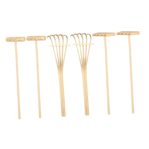FUTUREORYY 6 Stück Teiliges Mini Sandrake Langlebige Gartengeräte für Sandkunst Originelles Zen Garten Werkzeug für Desktop Sandkästen und DIY Deko von FUTUREORYY
