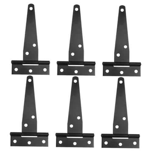 FUTUREORYY 6 Stück Teiliges T förmige Türbänder aus Robustem Oxidationsbeständigem Material Stabile Scharniere für Holzschränke Vintage kästen Möbel und Gartentore Flexibel und Geräuscharm von FUTUREORYY