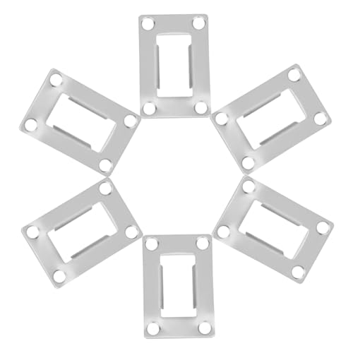 FUTUREORYY 6 Stück Teiliges Türschließblech aus Edelstahl Robustes Schließblech für Türrahmen Mittlere Einfach zu Montieren Verstärkt und Privatsphäre Langlebiges Türbeschlag von FUTUREORYY