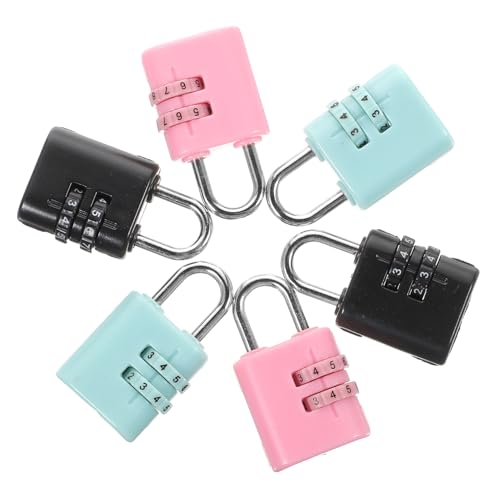 FUTUREORYY 6 Stück Teiliges Zahlenschloss Tragbare Verschleißfeste Kunststoff Padlocks mit Stelligem Zahlenschloss Geeignet für Spinde Taschen Werkzeugkästen Schulschränke und Rucksäcke FUTUREORYY 6 Stück Teiliges Zahlenschloss Tragbare Verschleißfeste Kunststoff Padlocks mit Stelligem Zahlenschloss Geeignet für Spinde Taschen Werkzeugkästen Schulschränke und Rucksäcke von FUTUREORYY