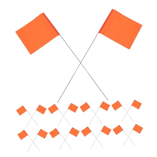 FUTUREORYY 60 Stück Wahrzeichenflaggen Hofflaggen Kleine Flaggen Für Draußen Gartensprinklerflaggen Flaggen Für Bewässerung Bodenmarkierungen Für Hofmarkierungen von FUTUREORYY