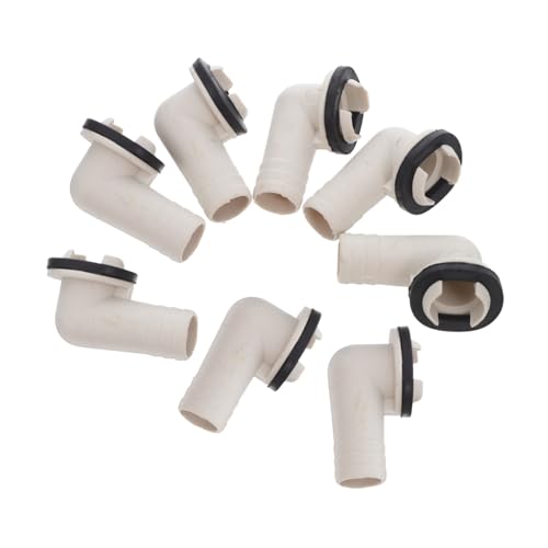FUTUREORYY 8 Stück Teiliges Ac Ablaufschlauch-adapter Winkel mit Dichtungsring Wetterfester Anschluss für Klimaanlagen Abfluss Kompatibel mit Außen Fenstergeräten Einfache Montage von FUTUREORYY