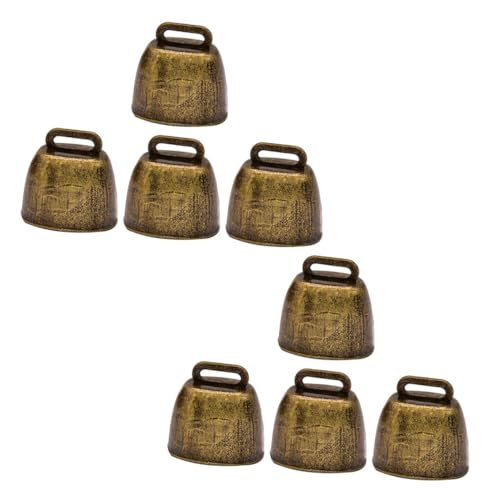 FUTUREORYY 8 Stück Teiliges Kupfer Kuhglocken für Vieh Halsband Schmuck Vintage Tierglocken mit Klarem Klang Leicht und Langlebig Geeignet als Lost Pet Bell für Rinder Pferde Schafe FUTUREORYY 8 Stück Teiliges Kupfer Kuhglocken für Vieh Halsband Schmuck Vintage Tierglocken mit Klarem Klang Leicht und Langlebig Geeignet als Lost Pet Bell für Rinder Pferde Schafe von FUTUREORYY