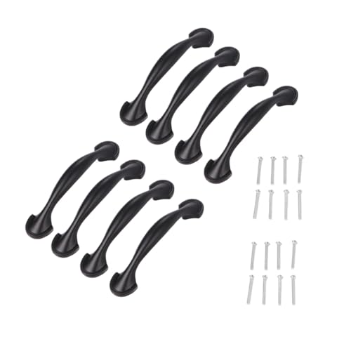FUTUREORYY 8 Stück Teiliges Mattschwarze Schrankgriffe im American Style Möbelgriff mit Schrauben Praktische Türgriffe für Küchen Schlafzimmer und Badezimmerschränke Einfache Montage FUTUREORYY 8 Stück Teiliges Mattschwarze Schrankgriffe im American Style Möbelgriff mit Schrauben Praktische Türgriffe für Küchen Schlafzimmer und Badezimmerschränke Einfache Montage von FUTUREORYY