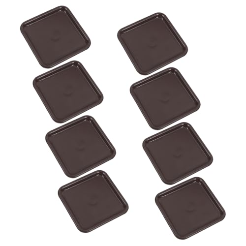 FUTUREORYY 8 Stück Teiliges Quadratische Möbeluntersetzer rutschfeste Möbelpads mit Gleiteffekt für Stuhl Sofa Bett Schont Hartholzböden Anti rutsch füße Möbelrollen Einfache Montage von FUTUREORYY