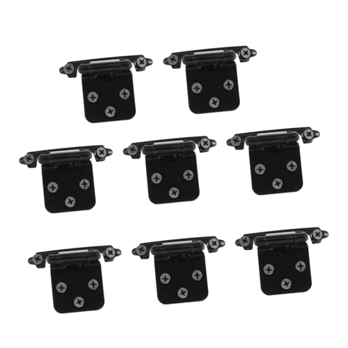 FUTUREORYY 8 Stück Teiliges Schwarze Selbstschließende Stahl schrankscharniere mit Schrauben Rostbeständig Geräuscharm Flexibles Overlay design für Küchen Badschränke FUTUREORYY 8 Stück Teiliges Schwarze Selbstschließende Stahl schrankscharniere mit Schrauben Rostbeständig Geräuscharm Flexibles Overlay design für Küchen Badschränke von FUTUREORYY