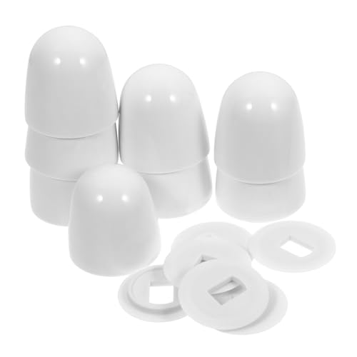 FUTUREORYY 8 Stück Teiliges Toilettenschrauben-abdeckungen aus Robustem Abs Kunststoff Installieren Rostschutzbeschichtet und Dekorativ für Wc-befestigungsschrauben FUTUREORYY 8 Stück Teiliges Toilettenschrauben-abdeckungen aus Robustem Abs Kunststoff Installieren Rostschutzbeschichtet und Dekorativ für Wc-befestigungsschrauben von FUTUREORYY